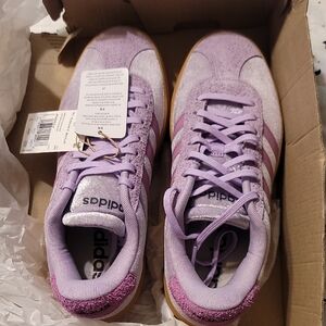 Brand New Adidas VL Court Size 7 Crushed Velvet Purple PacSun Limited Edition